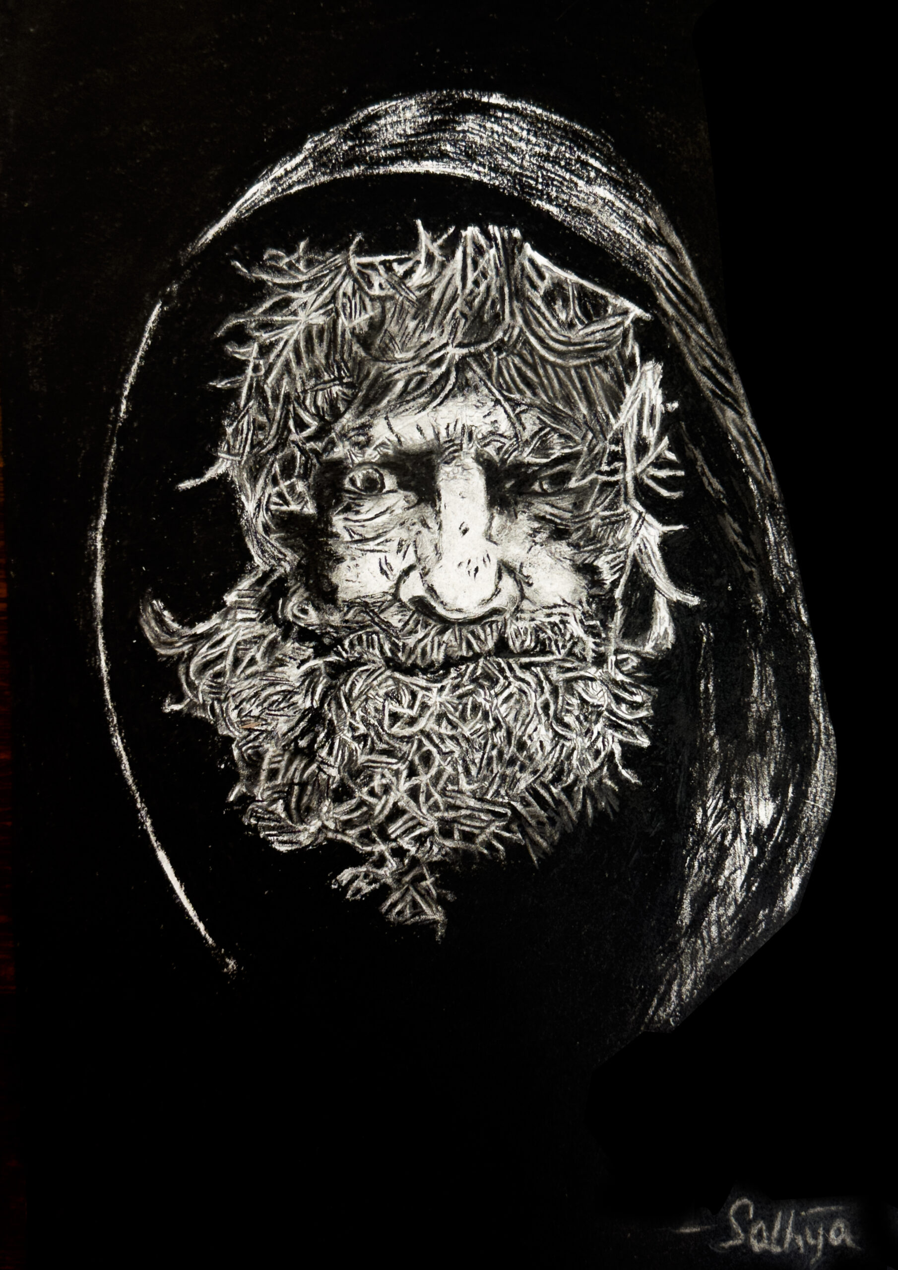 Old man with Hoody