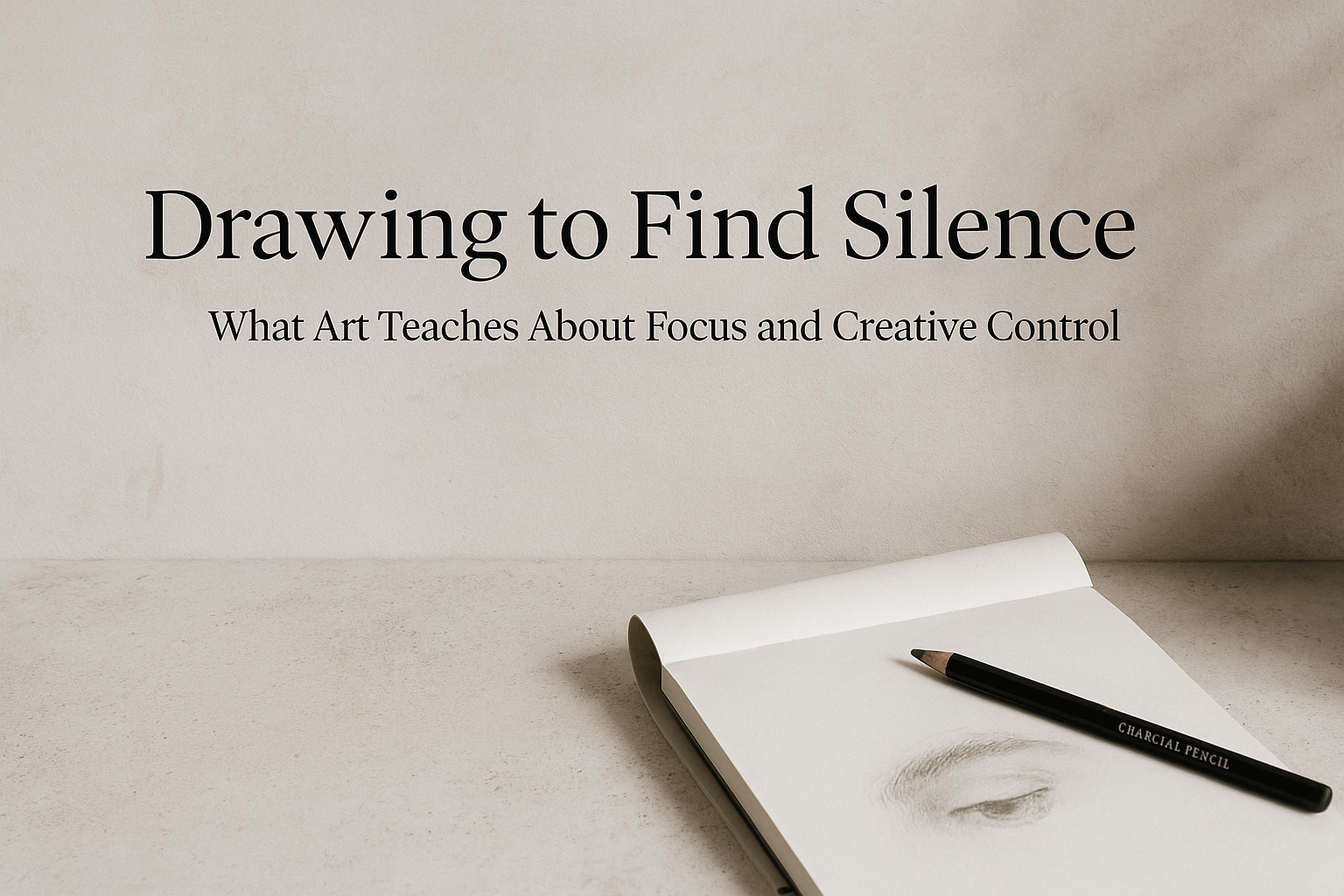 Drawing to Find Silence – Blog Banner