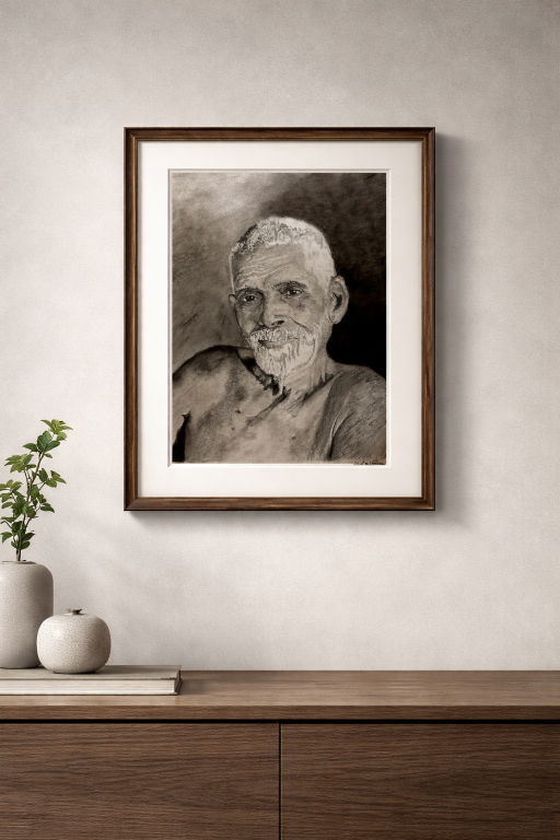 Ramana Maharishi in room view